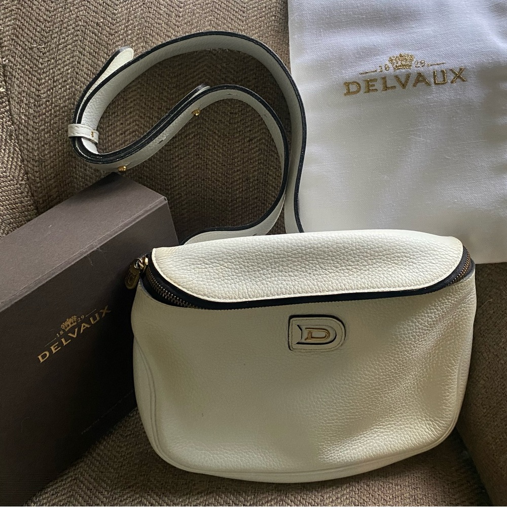 Delvaux Luxury White Leather Crossbody